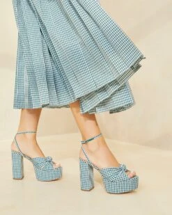 Loeffler Randall Roz Green Gingham Knot Platform 9 Loeffler Randall Roz Green Gingham Knot Platform -Loeffler Randall ROZ CTN MGRGI 008copy 1