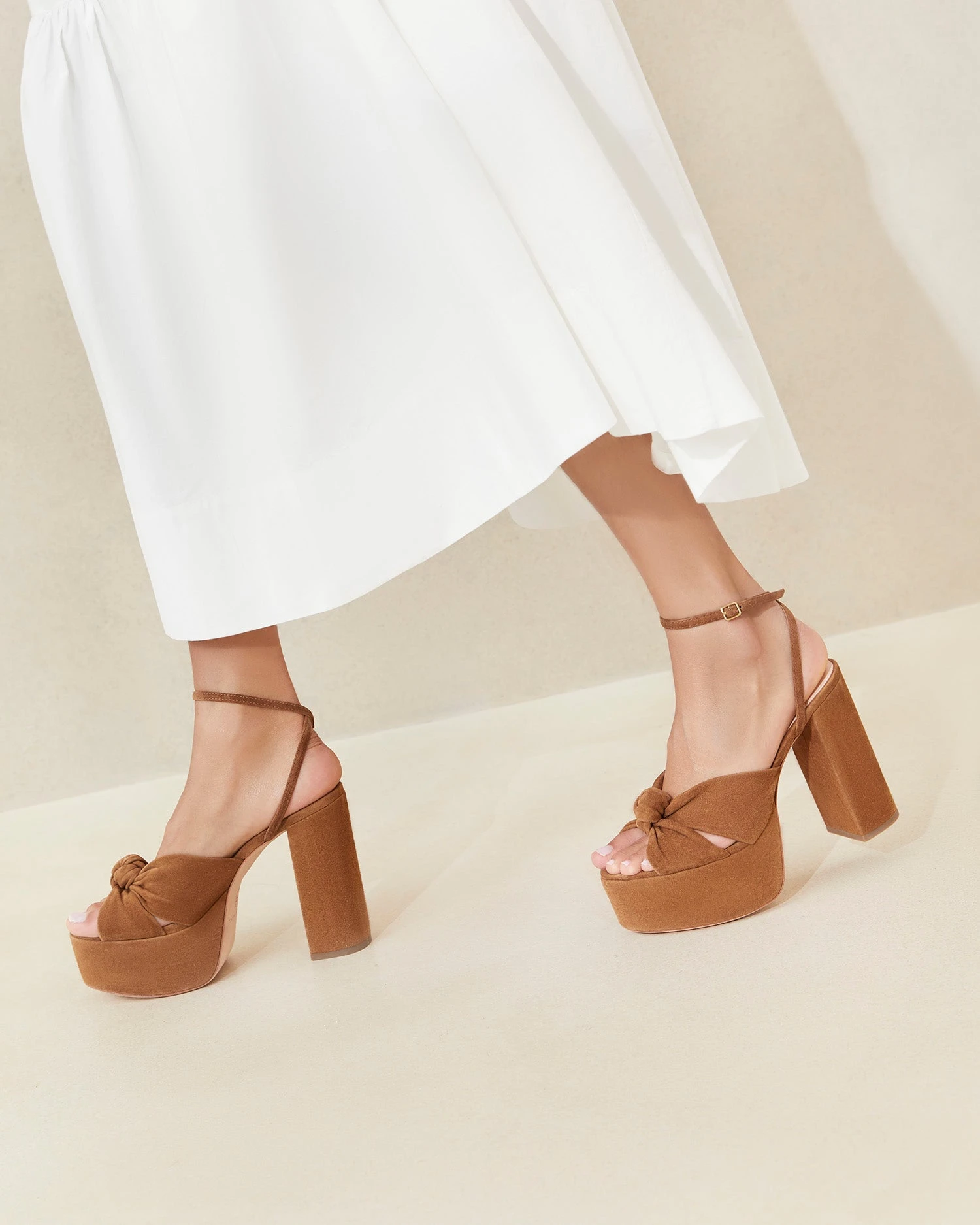 Loeffler Randall Roz Cacao Suede Knot Platform 5 Loeffler Randall Roz Cacao Suede Knot Platform - Image 5