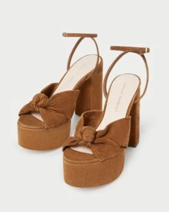 Loeffler Randall Roz Cacao Suede Knot Platform 7 Loeffler Randall Roz Cacao Suede Knot Platform -Loeffler Randall ROZ KS CACAO 3 1