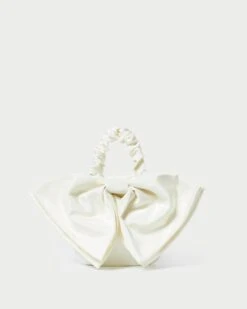 Loeffler Randall Sierra Cream Mini Bow Clutch