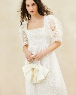 Loeffler Randall Sierra Cream Mini Bow Clutch -Loeffler Randall SIERRA MO CREAM 5