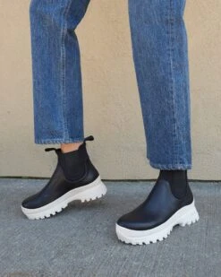 Loeffler Randall Tara Black/Cream Weather Boot -Loeffler Randall TARA SCN BLACR 5