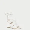 Loeffler Randall Teresa Pearl Pleated Lace-Up Sandal