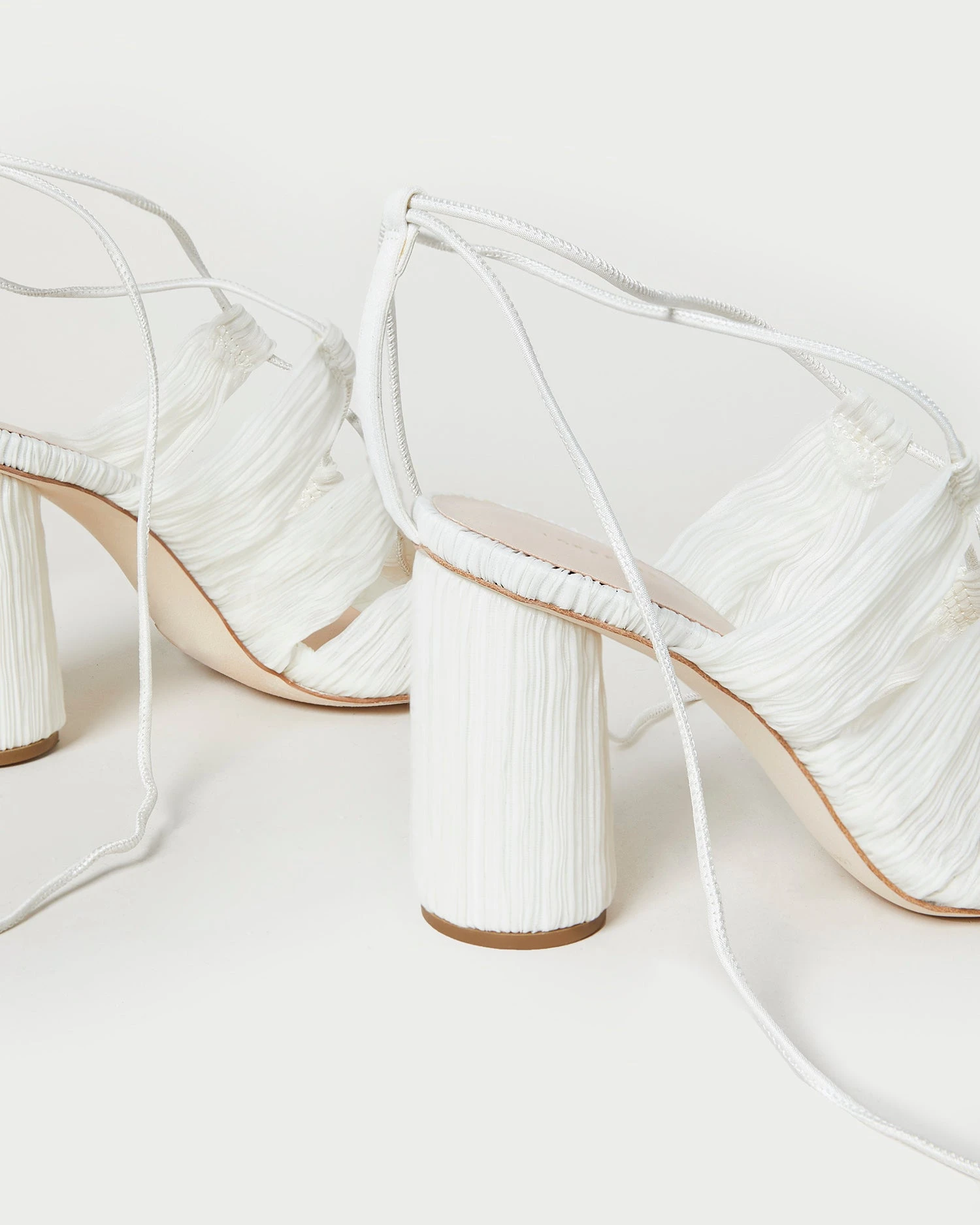Loeffler Randall Teresa Pearl Pleated Lace-Up Sandal 4 Loeffler Randall Teresa Pearl Pleated Lace-Up Sandal - Image 4