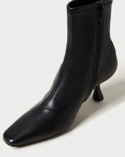 Loeffler Randall Thandy Black Curved Heel Bootie 7 Loeffler Randall Thandy Black Curved Heel Bootie -Loeffler Randall THANDY N BLACK 3