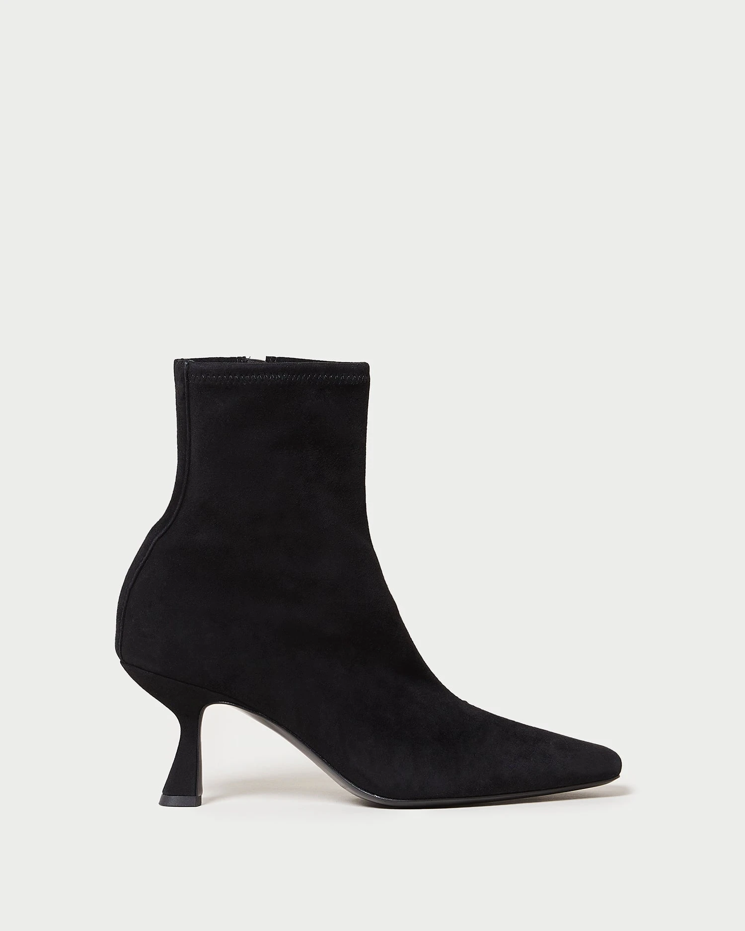 Loeffler Randall Thandy Black Suede Curved Bootie 2 Loeffler Randall Thandy Black Suede Curved Bootie - Image 2