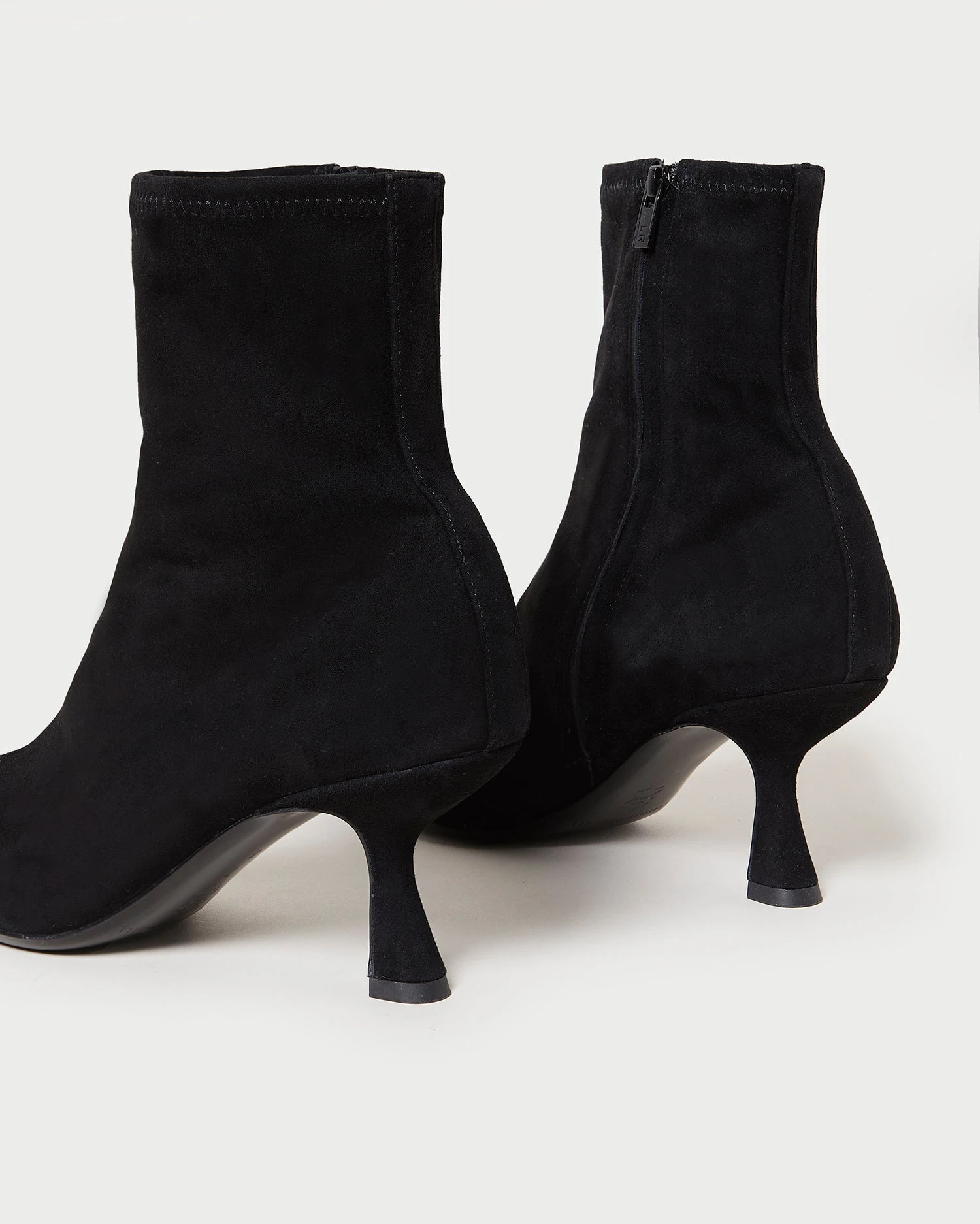 Loeffler Randall Thandy Black Suede Curved Bootie 4 Loeffler Randall Thandy Black Suede Curved Bootie - Image 4