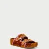 Loeffler Randall Theo Ochre/Blush Footbed Sandal