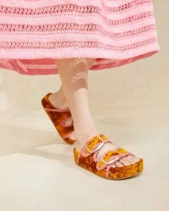 Loeffler Randall Theo Ochre/Blush Footbed Sandal 9 Loeffler Randall Theo Ochre/Blush Footbed Sandal -Loeffler Randall THEO VLR OCHBL 1 1