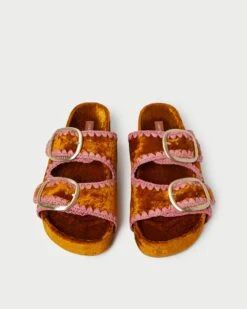 Loeffler Randall Theo Ochre/Blush Footbed Sandal 7 Loeffler Randall Theo Ochre/Blush Footbed Sandal -Loeffler Randall THEO VLR OCHBL 3
