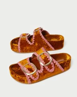 Loeffler Randall Theo Ochre/Blush Footbed Sandal 8 Loeffler Randall Theo Ochre/Blush Footbed Sandal -Loeffler Randall THEO VLR OCHBL 4