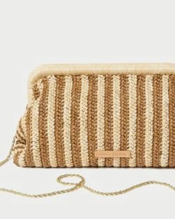 Loeffler Randall Trudie Natural/Brown Frame Clutch -Loeffler Randall TRUDIE CR NATBN 4