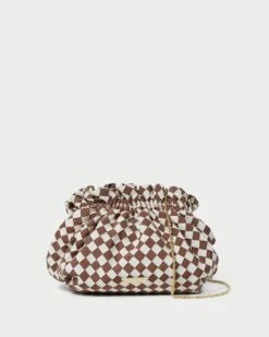 Loeffler Randall Willa Brown/Cream Mini Pouch