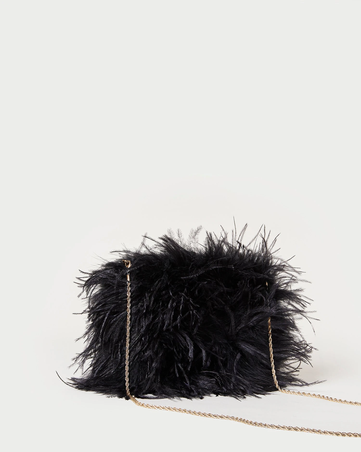 Loeffler Randall Zahara Black Mini Feather Pouch 2 Loeffler Randall Zahara Black Mini Feather Pouch - Image 2
