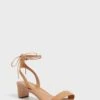 Loeffler Randall Dune Jackie Mid Heel Ankle Wrap Sandal