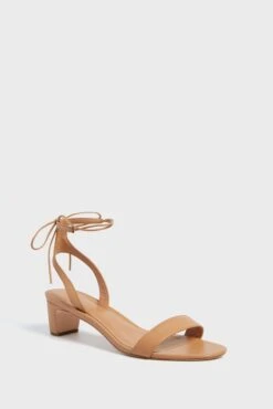 Loeffler Randall Dune Jackie Mid Heel Ankle Wrap Sandal