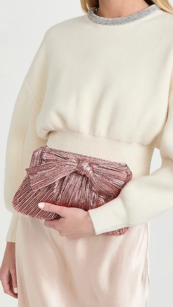 Loeffler Randall Rayne Pleated Frame Clutch With Bow 2 Loeffler Randall Rayne Pleated Frame Clutch With Bow - Image 2