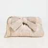 Loeffler Randall Rochelle Pleated Metallic Clutch