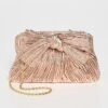 Loeffler Randall Rochelle Mini Pleated Frame Clutch With Bow