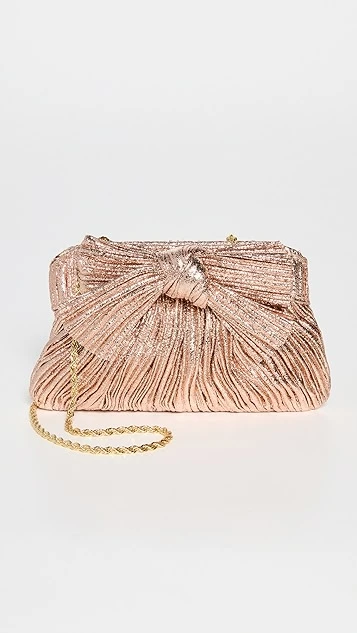 Loeffler Randall Rochelle Mini Pleated Frame Clutch With Bow 1 Loeffler Randall Rochelle Mini Pleated Frame Clutch With Bow