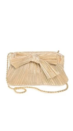 Loeffler Randall Rochelle Pleated Frame Clutch W/ Bow -Loeffler Randall loeff4210711739 1678148221474 2 0. UX357 QL90