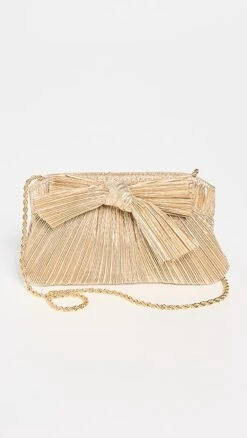 Loeffler Randall 21 Loeffler Randall Rochelle Pleated Frame Clutch W/ Bow