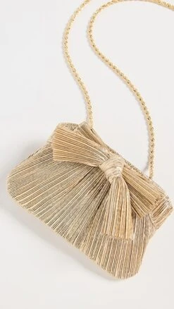 Loeffler Randall Rochelle Pleated Frame Clutch W/ Bow -Loeffler Randall loeff4210711739 1678148221694 2 0. UX357 QL90
